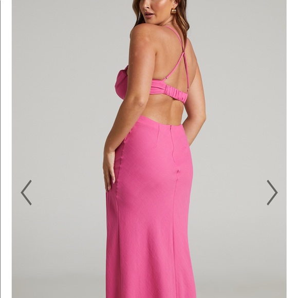 Pink long dress. Worn once, great for prom, weddings, ect. - Picture 2 of 5